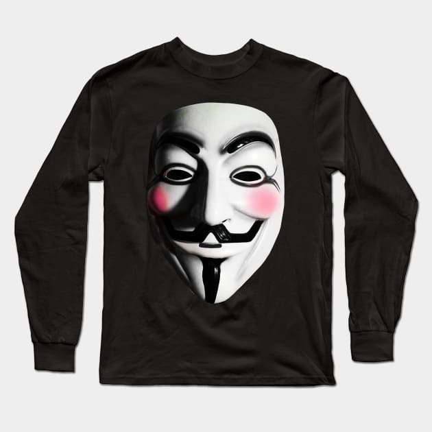 Fawkes Mask Long Sleeve T-Shirt by ianscott76
